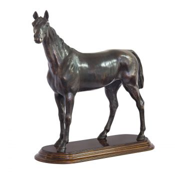 "Stehendes Pferd" Bronzefigur