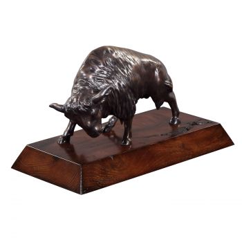 "Bison" Bronzefigur