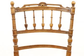 Antiker Ladder Back Stuhl mit bequemen Polster