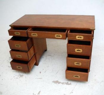 Antiker Mahagoni Schreibtisch Holzschreibtisch Büroschreibtisch