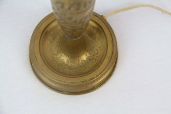 Goldfarbene Tischlampe Fuss france antik 