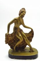 Französische Art déco Stil Skulptur "Tänzerin"