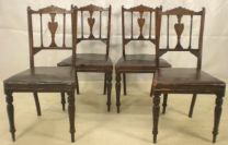 Edwardianische antike Mahagoni Stühle englisch ca 1900