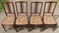 Edwardianische antike Mahagoni Stühle britisch ca 1900