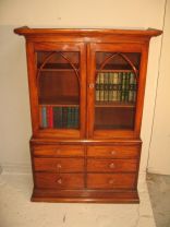 Antikes bookcase/Bücherschrank aus Mahagoni Massivholz 1880