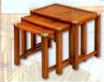 Marine Campagne Nest of Tables, 64 x 43 x 50cm