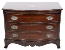 Georgian Bow Front Chest of Drawers Kommode