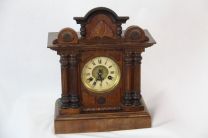 Holz Uhr  Antik France mit Schlag 