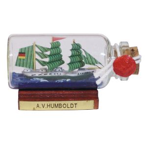 Flaschenschiff - A.v.Humboldt, mini, L: 6cm