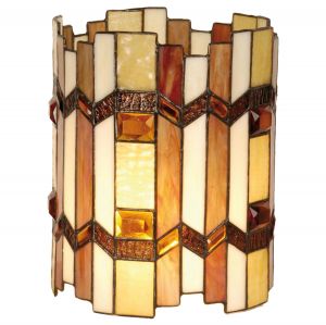 Lampenschirm Tiffany-Stil Bernsteinfarben ca. Ø 20cm