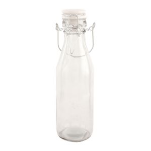 Glasflasche mit Schnappverschluss transparent ca. Ø 7 x 23 cm