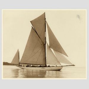 Jachtnebel, früher silberner Fotodruck von Beken of Cowes, 1910