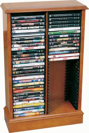 Doppel DVD Ständer in Mahagoni