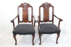2 Armchairs  Sessel Viktorian Mahagonistühle