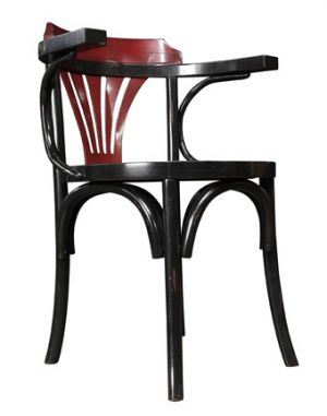 Stuhl - Navy Chair, schwarz/rot