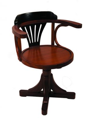 Stuhl - Pursers Chair, schwarz/honig