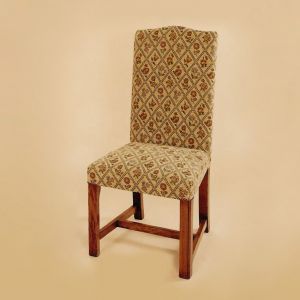 Upholstered Square Leg Chair - Side