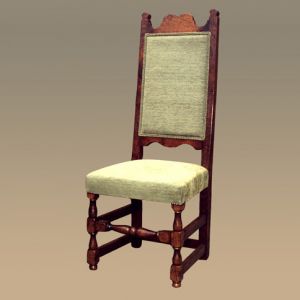 Upholstered High Back Chair - Side