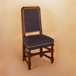 Joined Back Chair (Calico) - Side