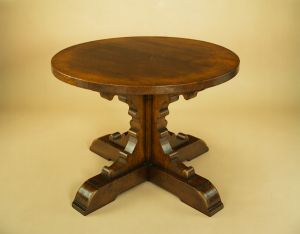 Single Pedestal Table - Bracketed Base