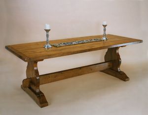 Joined Dining Table - Trestle End