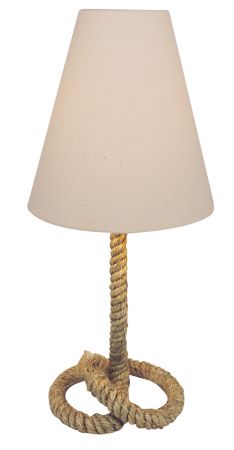 Taulampe mit Schirm, elektrisch 230V, E27, 60W, H: 50cm, Ø: 18/22cm