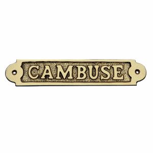Türschild - CAMBUSE, Messing, 19x3,5cm