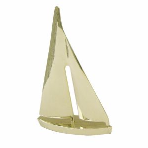 Segel-Yacht, Messing, L: 20cm, H: 31cm