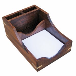 Zettel-Stift-Box, Holz, 11,5x17x8cm