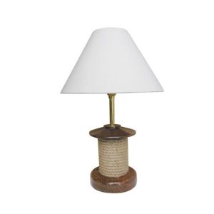 Lampe - Tau, elektrisch 230V, Holz/Messing, H: 39cm, Ø: 12,5/25cm