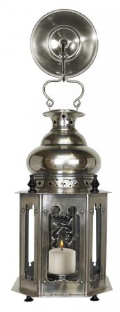 Laterne mit Aufhängung Venetian Lantern, Antique Silver