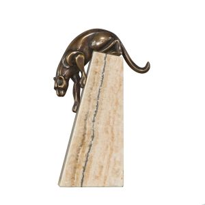 "Panther" Bronzefigur