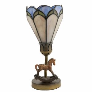 Tischlampe Tiffany-Stil Schaukelpferd  ca. Ø 12,5 cm