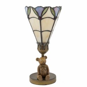 Tischlampe im Tiffany Stil Teddy 12,5x27cm