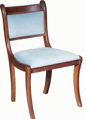 Englischer Stuhl mit gepolsterter Rückenlehne