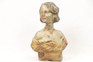 Vintage Skulptur "Frauen Büste"
