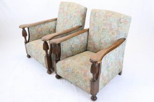 2 antike englische Sessel, Eiche, ca.1870