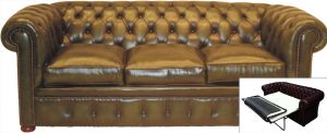 "Bed Settee" Chesterfield 3-Sitzer Schlafsofa