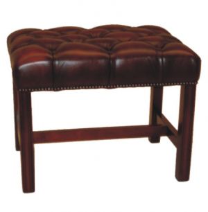 "Chippendale stool" Chesterfield Hocker