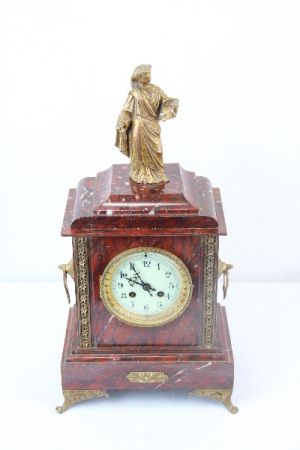 Uhr mit Figur marble France 