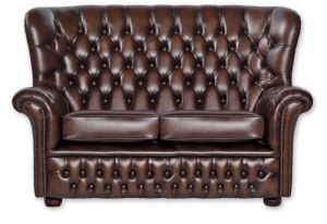 "Wales" 2-Sitzer Original englisches Chesterfield Sofa