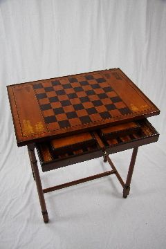 "Burl" Englischer Schach Spieltisch
