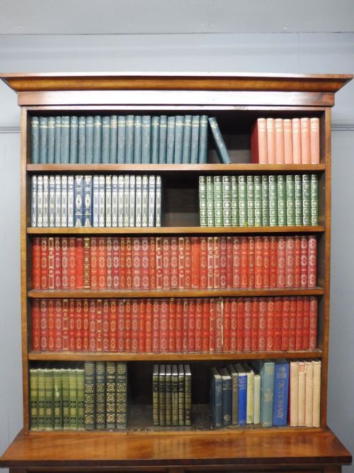 Englischer Antiker Viktorianischer Mahagoni Bücherschrank ca. 1880