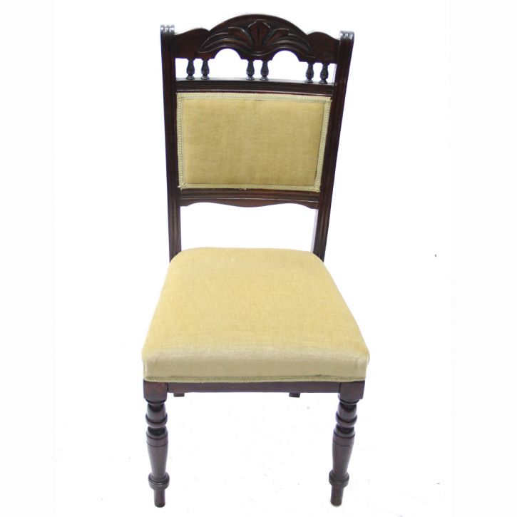 Original antike Englische Esszimmerstühle aus Mahagoni Eiche oder