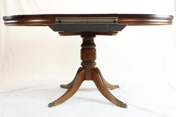 Antiker runder Esstisch ausziehbar Mahagoni