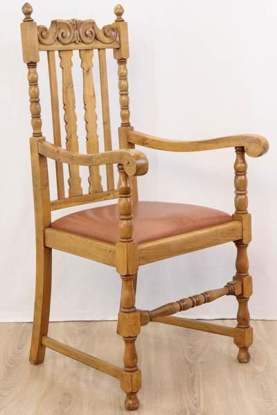 3+1 Set klassische Country Dining Chairs aus Eiche