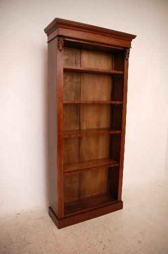 Antikes Rekonstruirtes  Mahogany Open Bookcase