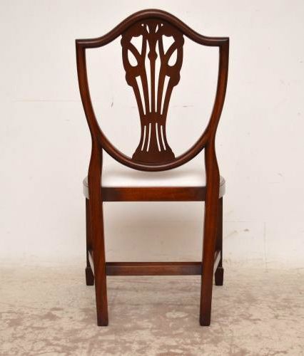 6Set antiker Esszimmerstühle Mahagoni