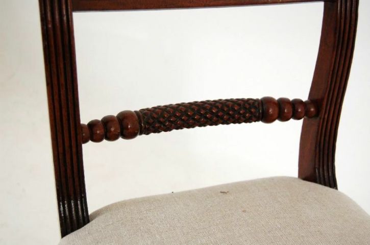 Antike Regency Mahagoni Sitzbank