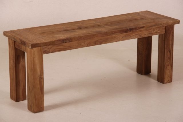 Teak Stationsbank 4 Sitzer 190cm